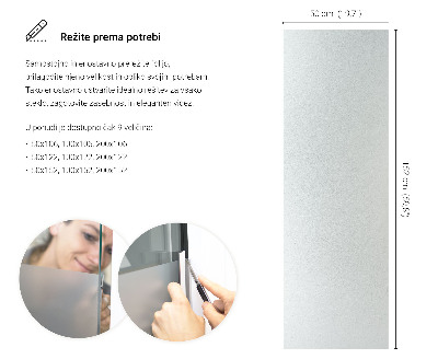 Privacy window film frosted