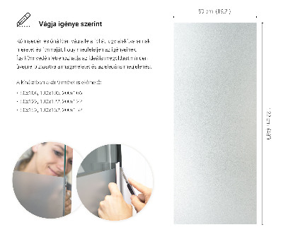 Privacy window film frosted