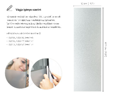 Privacy window film frosted