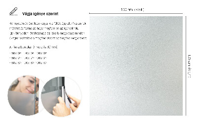 Privacy window film frosted