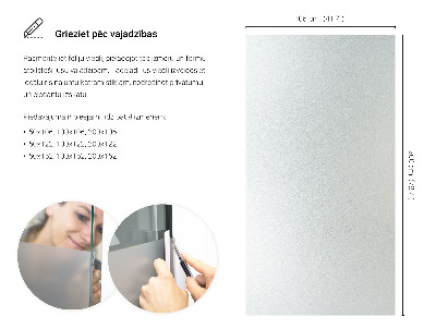 Privacy window film frosted