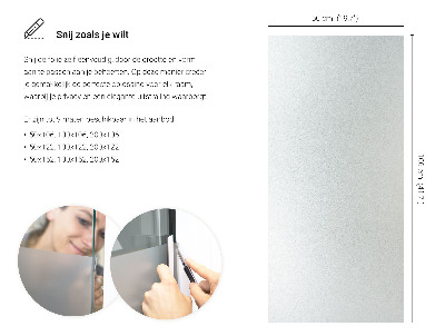 Privacy window film frosted