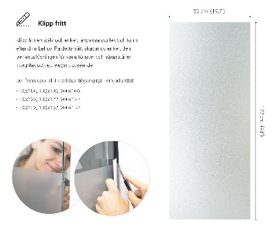 Privacy window film frosted