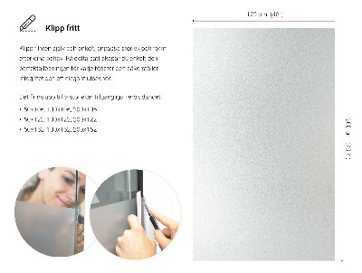 Privacy window film frosted