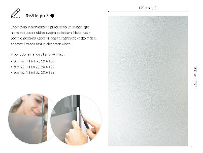 Privacy window film frosted