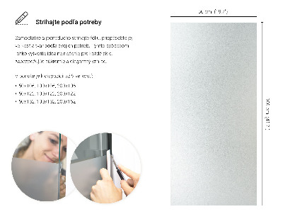 Privacy window film frosted