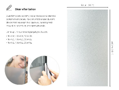 Privacy window film frosted