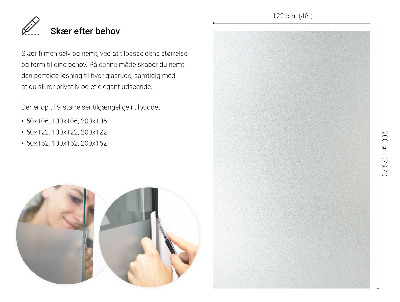 Privacy window film frosted