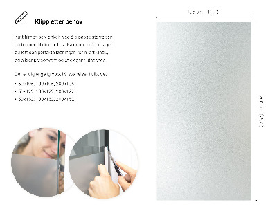 Privacy window film frosted