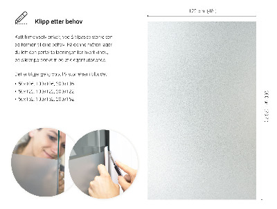 Privacy window film frosted