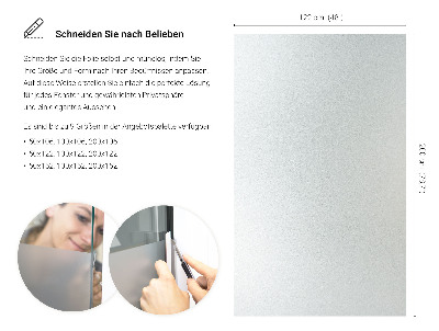 Privacy window film frosted