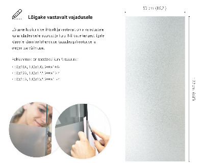 Privacy window film frosted