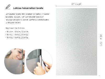 Privacy window film frosted