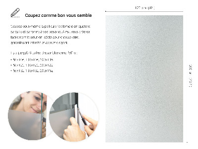 Privacy window film frosted