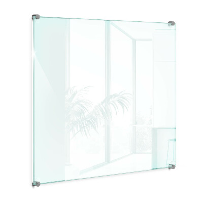 Glass splashback transparent