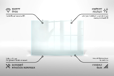 Glass splashback transparent