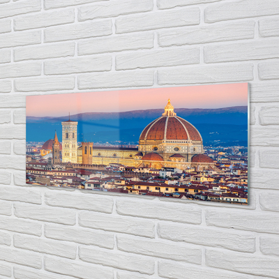 Kitchen Splashback Italy Cathedral Panoramic night