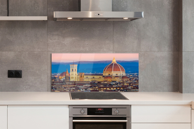 Kitchen Splashback Italy Cathedral Panoramic night