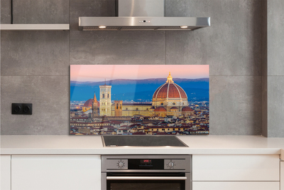 Kitchen Splashback Italy Cathedral Panoramic night