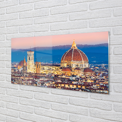 Kitchen Splashback Italy Cathedral Panoramic night