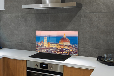 Kitchen Splashback Italy Cathedral Panoramic night