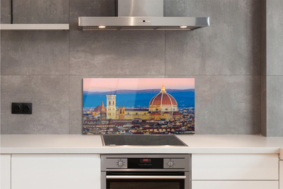 Kitchen Splashback Italy Cathedral Panoramic night