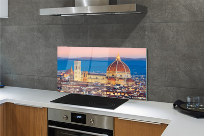 Kitchen Splashback Italy Cathedral Panoramic night