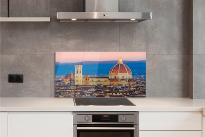 Kitchen Splashback Italy Cathedral Panoramic night