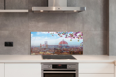 Kitchen Splashback Italy Cathedral Panoramic night