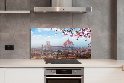 Kitchen Splashback Italy Cathedral Panoramic night