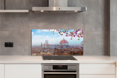 Kitchen Splashback Italy Cathedral Panoramic night