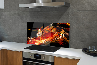 Kitchen Splashback Fire-breathing dragon