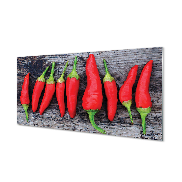 Kitchen Splashback Red pepper