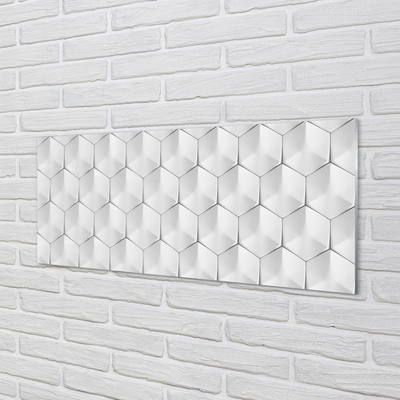 Kitchen Splashback 3d hexagons