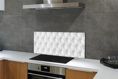 Kitchen Splashback 3d hexagons