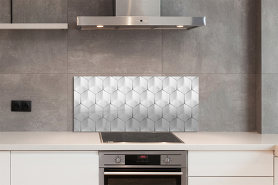 Kitchen Splashback 3d hexagons