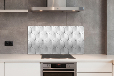 Kitchen Splashback 3d hexagons
