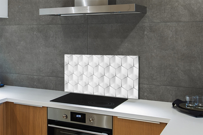 Kitchen Splashback 3d hexagons