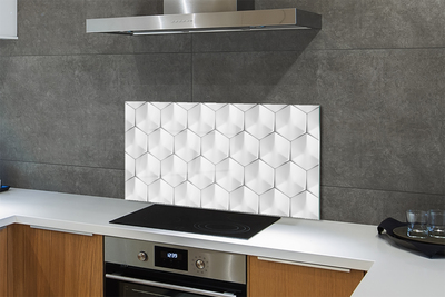 Kitchen Splashback 3d hexagons