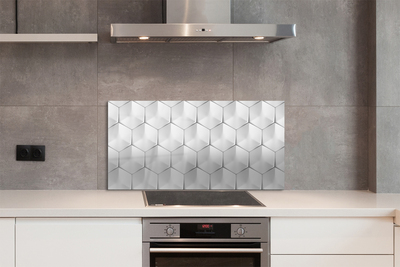 Kitchen Splashback 3d hexagons