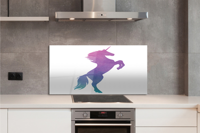 Kitchen Splashback painted unicorn