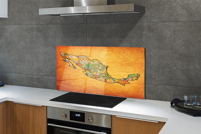 Kitchen Splashback colored map