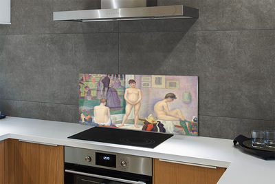 Kitchen Splashback Art painted models