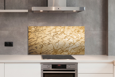 Kitchen Splashback Map of Poland