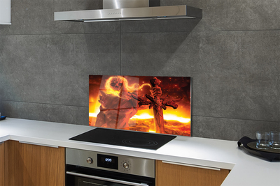 Kitchen Splashback Terrible sword-shaped