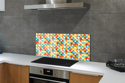 Kitchen Splashback colorful pattern