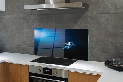 Kitchen Splashback Astronaut in space