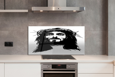 Kitchen Splashback Illustration of Jesus