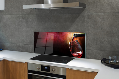 Kitchen Splashback red wine