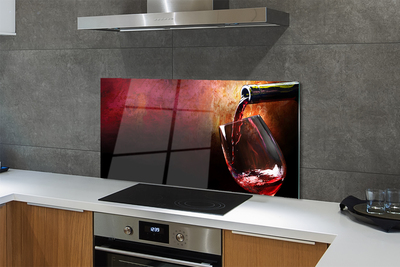 Kitchen Splashback red wine